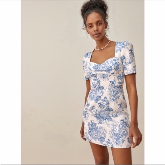 NEW Reformation Brittney Dress Olympia 8 - Picture 16 of 17